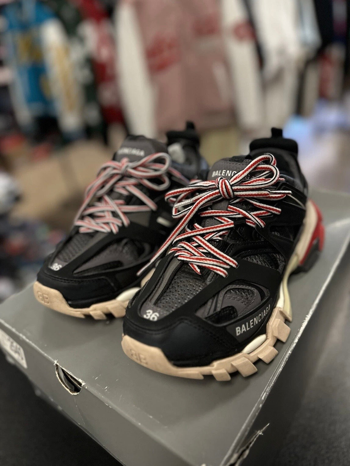 Balenciaga Track Black/Grey/Red Sneaker