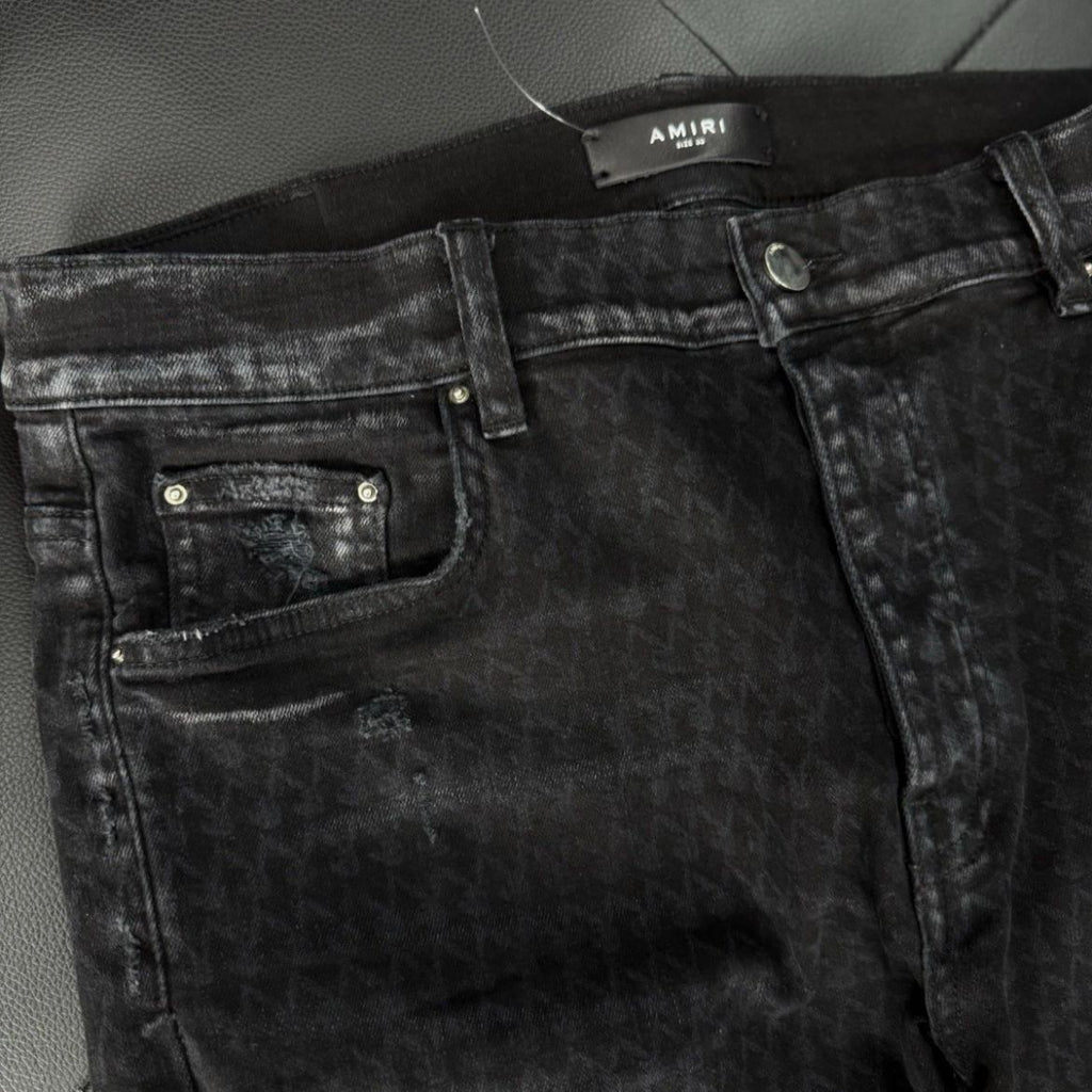 Amiri X Playboy Jeans 100% Authentic Black Bunny Logo Quick Shipping