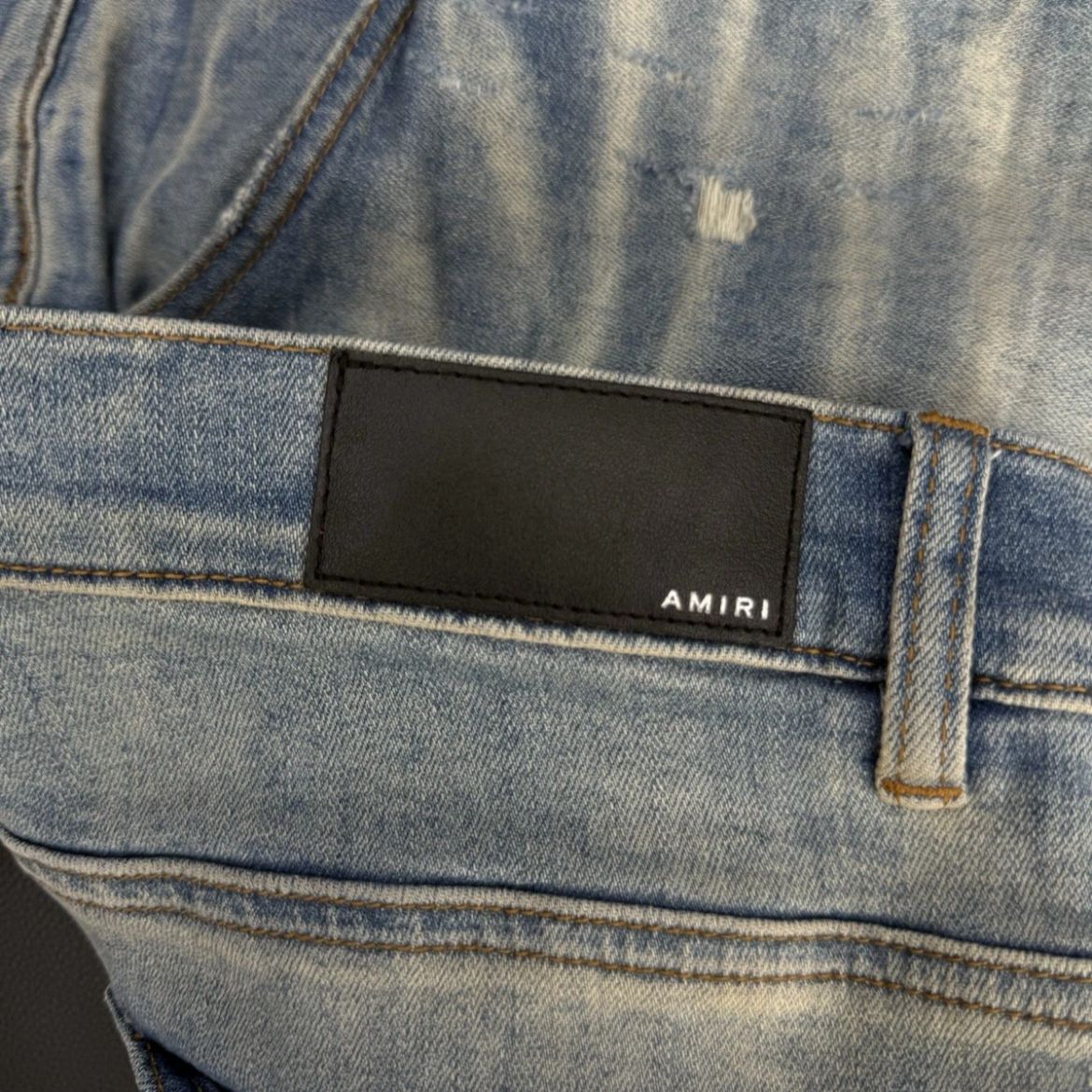 Amiri Jeans 100% Authentic Black Leg Logo Quick Shipping